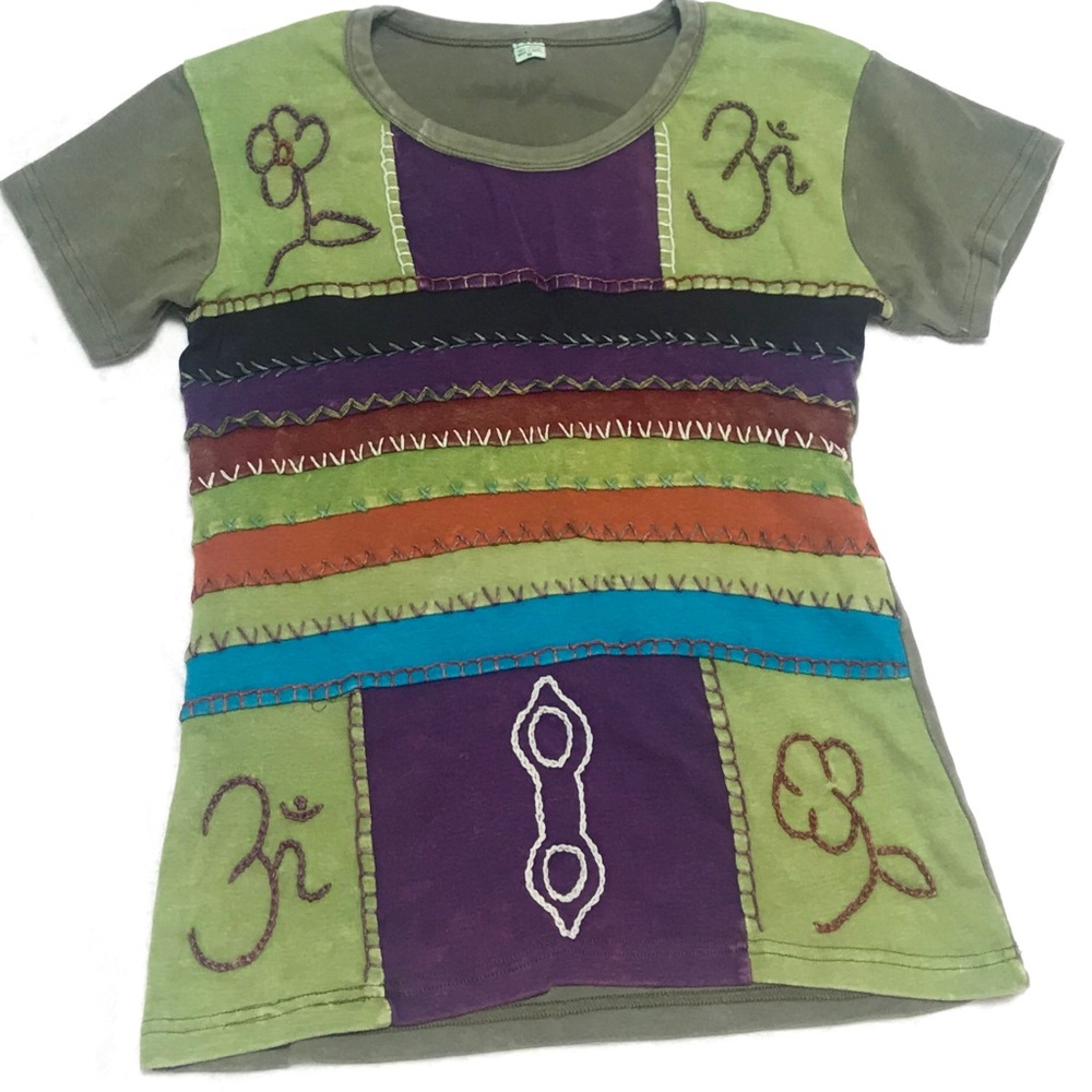 Boho Patchwork Top - image 1
